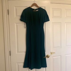 Beautiful stylish dark green dress